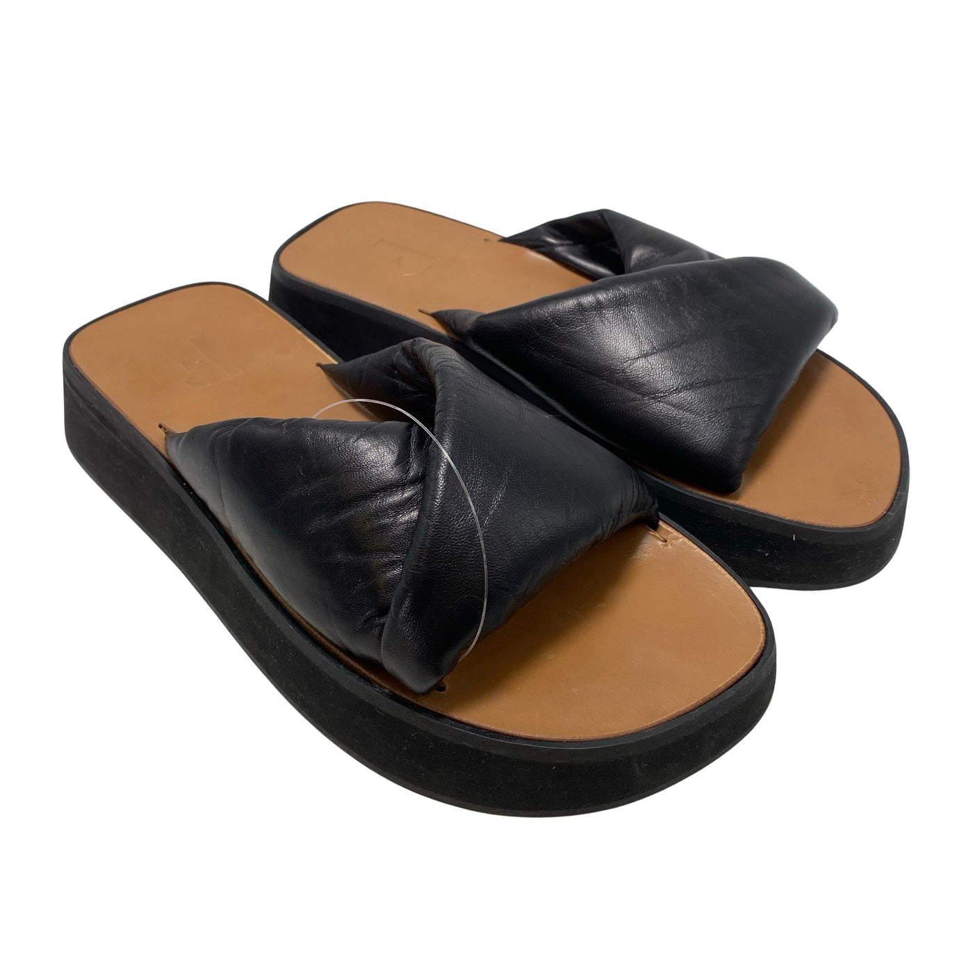 Unisex Flattered - Sandals, size 38 - Black (3)