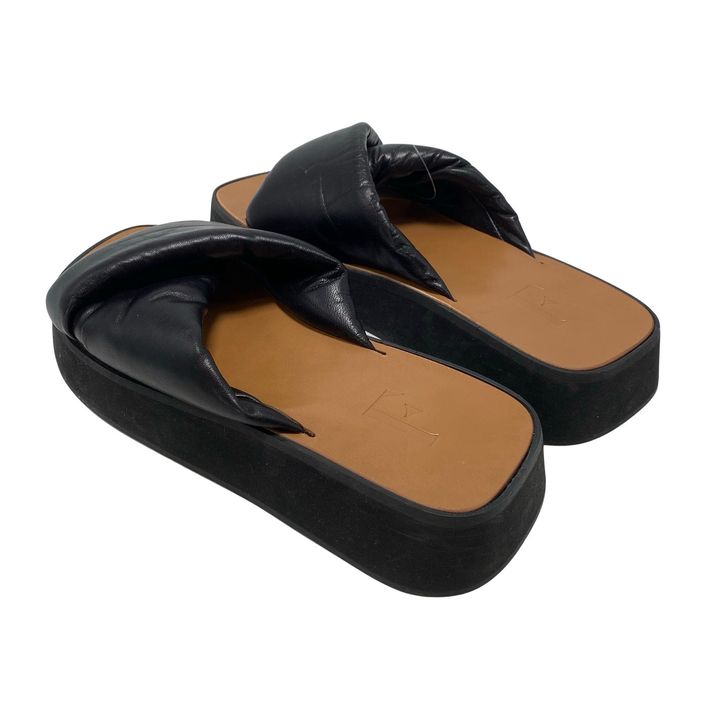 Unisex Flattered - Sandals, size 38 - Black (2)