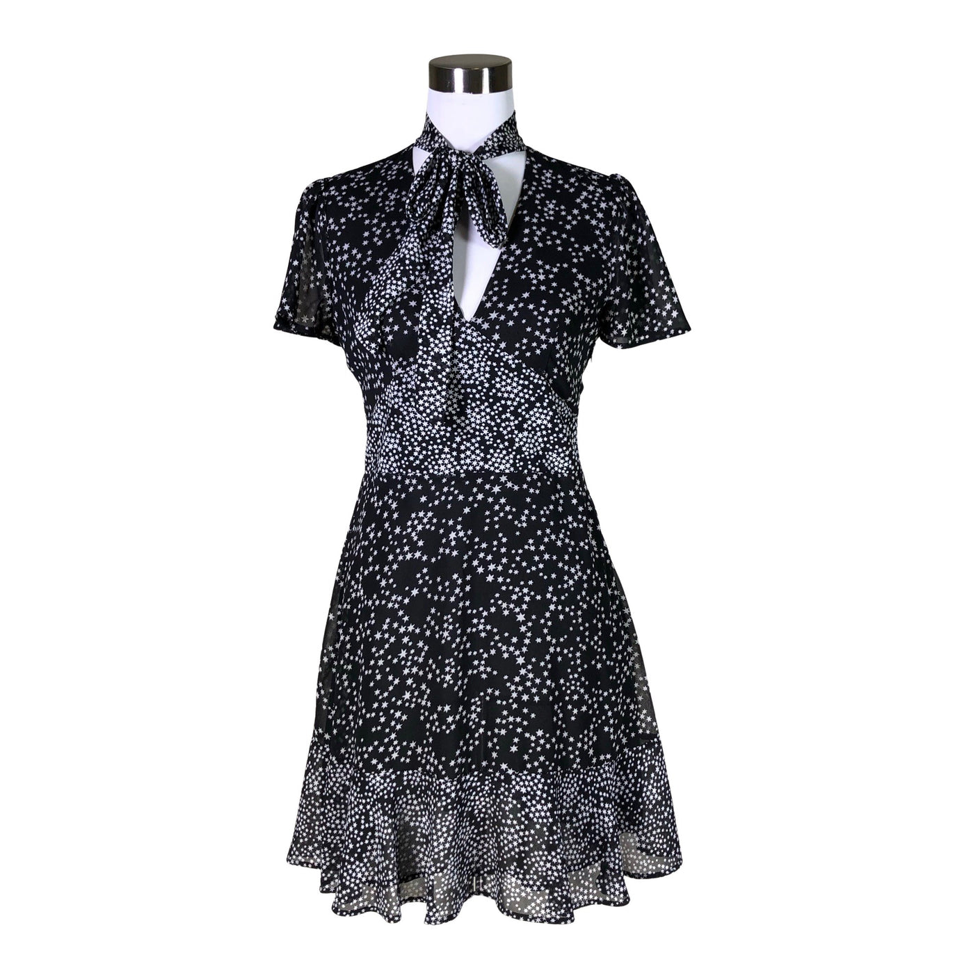 Unisex Michael Kors - Schiffon dress, size 36 - Black (1)
