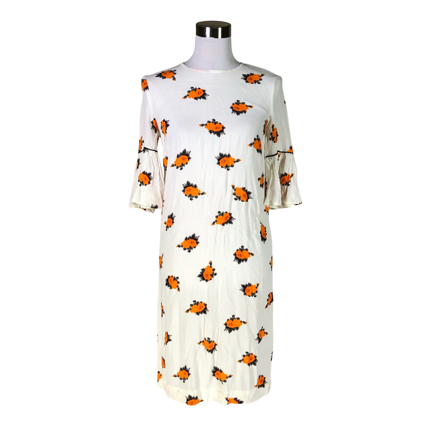 Unisex Ganni - Schiffon dress, size 34 - White (1)