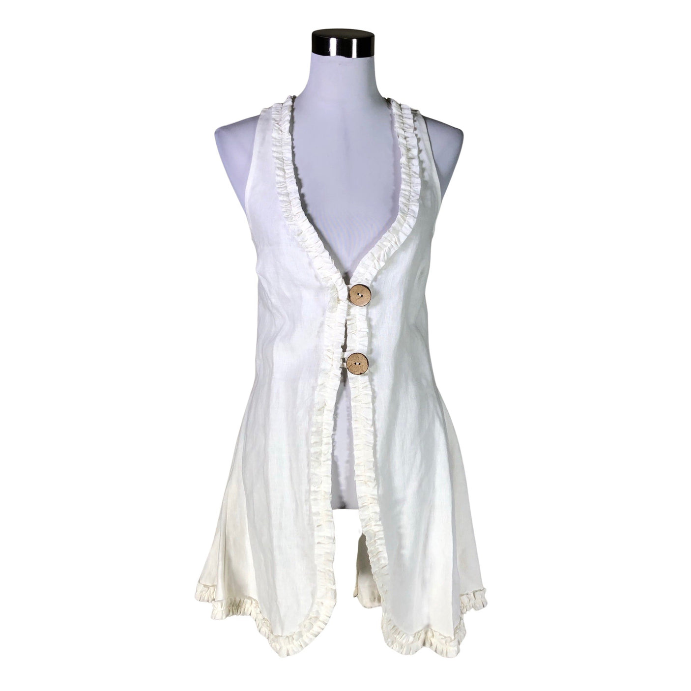 Unisex Bypias - Vest, size 36 - Natural white (1)