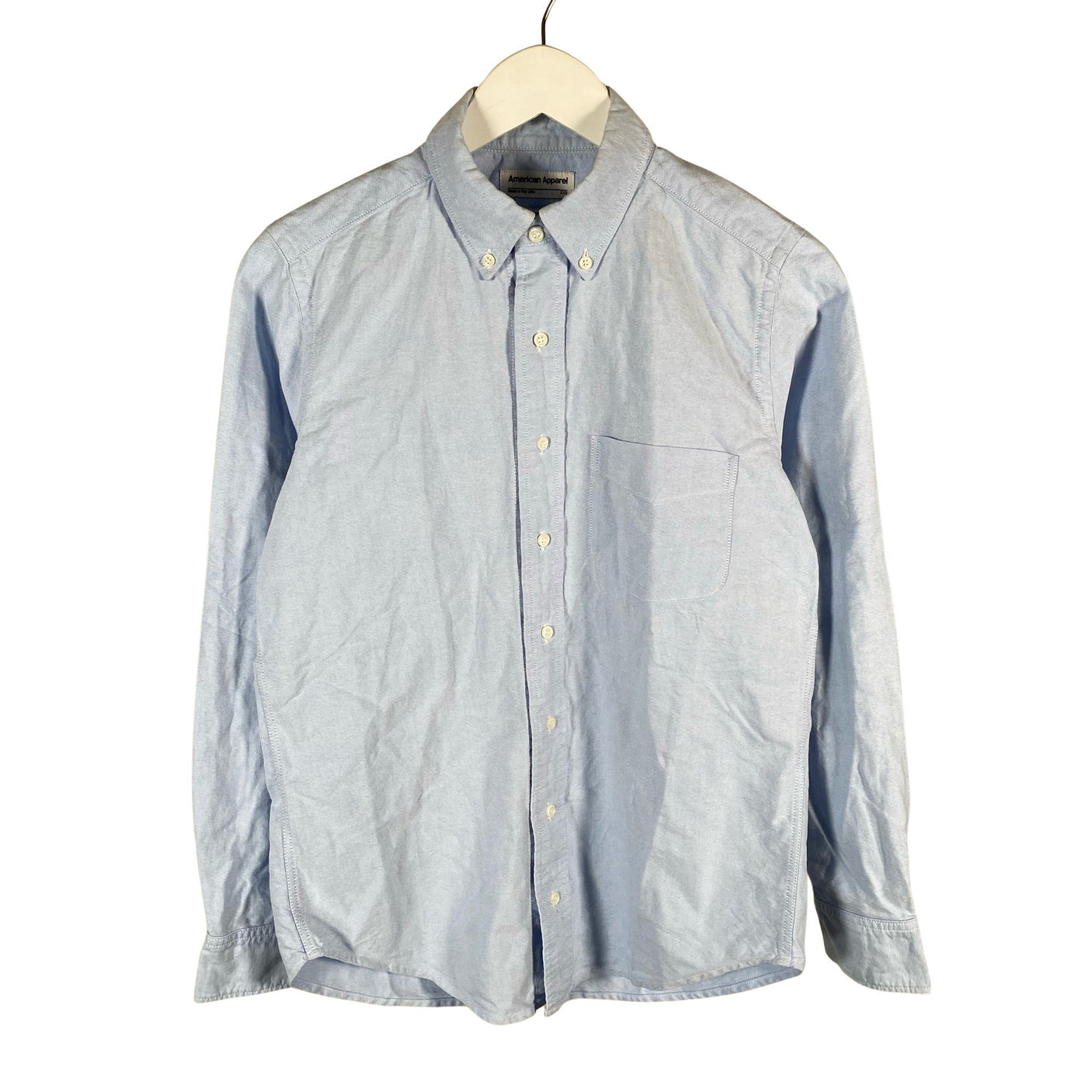 Unisex American Apparel - Collared shirt, size XXS - Light blue (1)