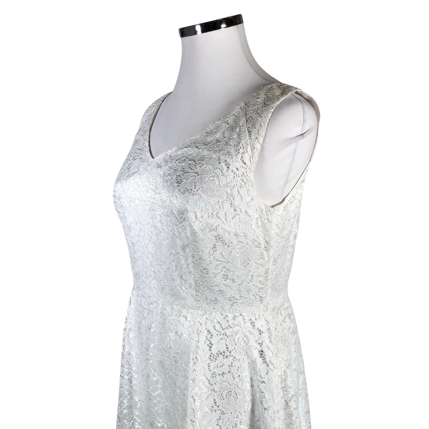 Unisex Swing - Evening dress, size 46 - White (3)