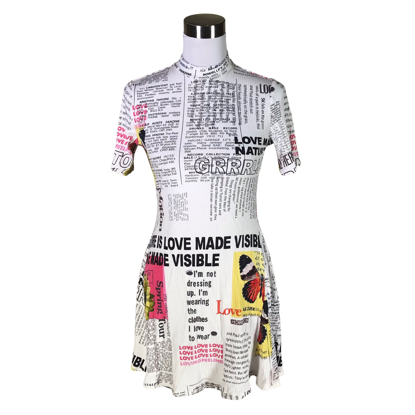 Unisex Desigual - Tricot dress, size 40 - White (1)