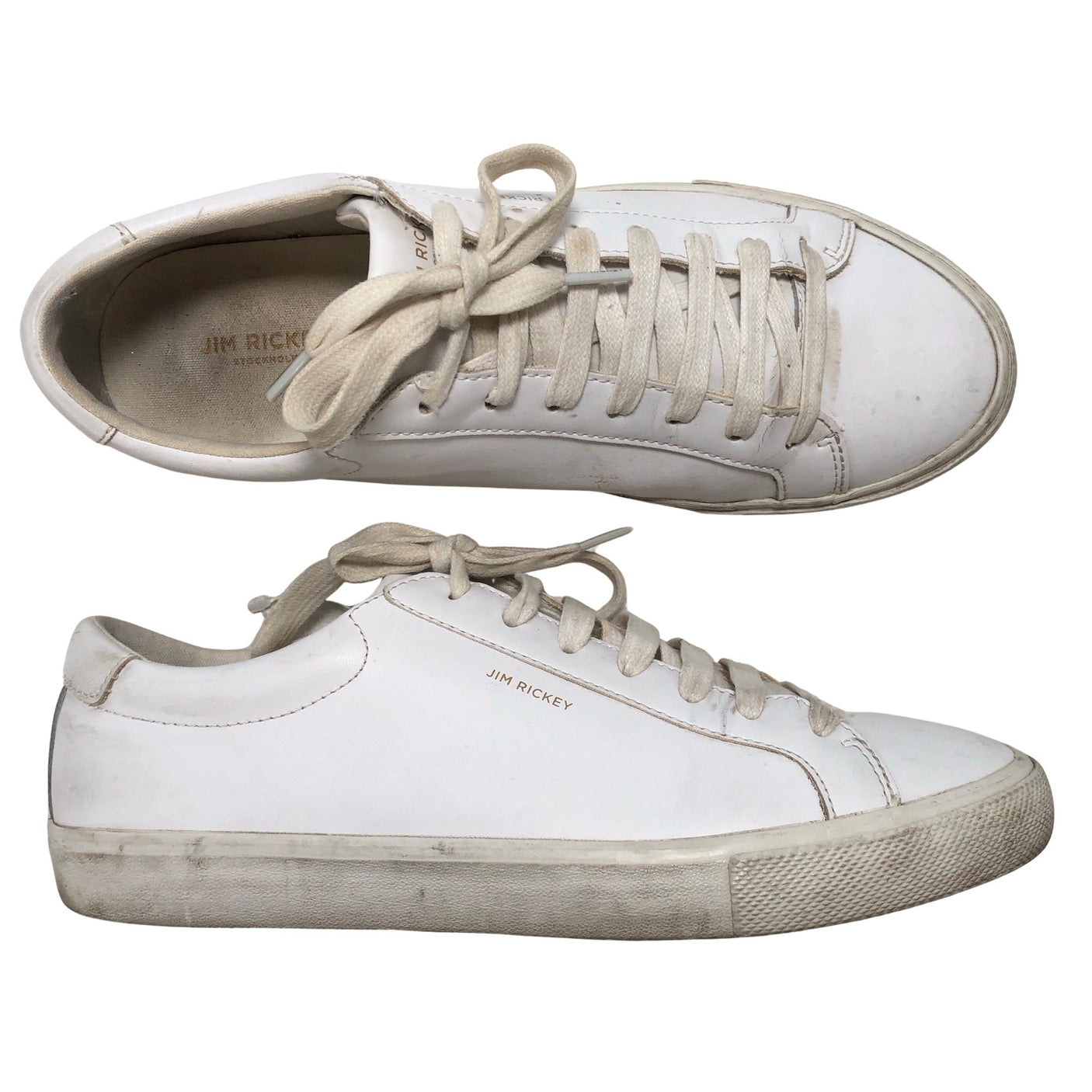 Unisex Jim Rickey - Casual sneakers, size 40 - White (1)