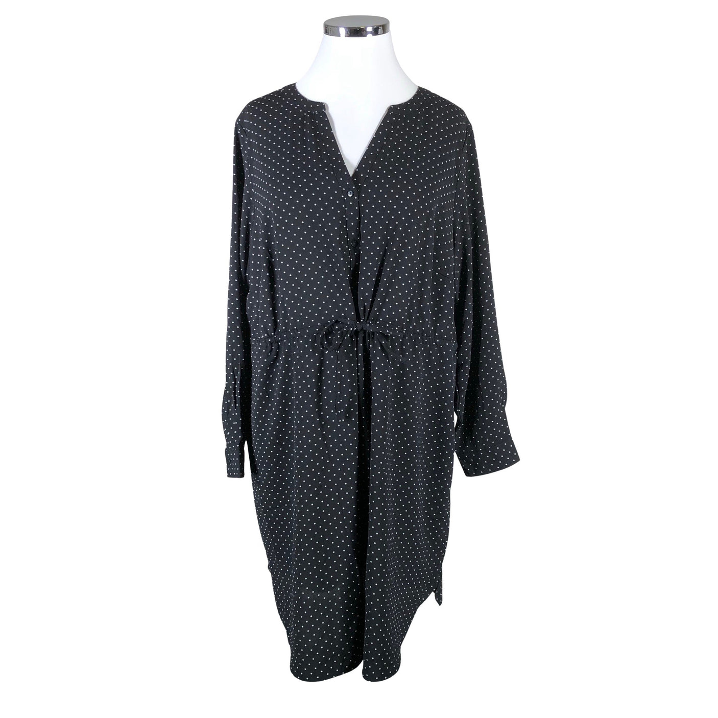 Unisex Zizzi - Schiffon dress, size 50 - Black (1)