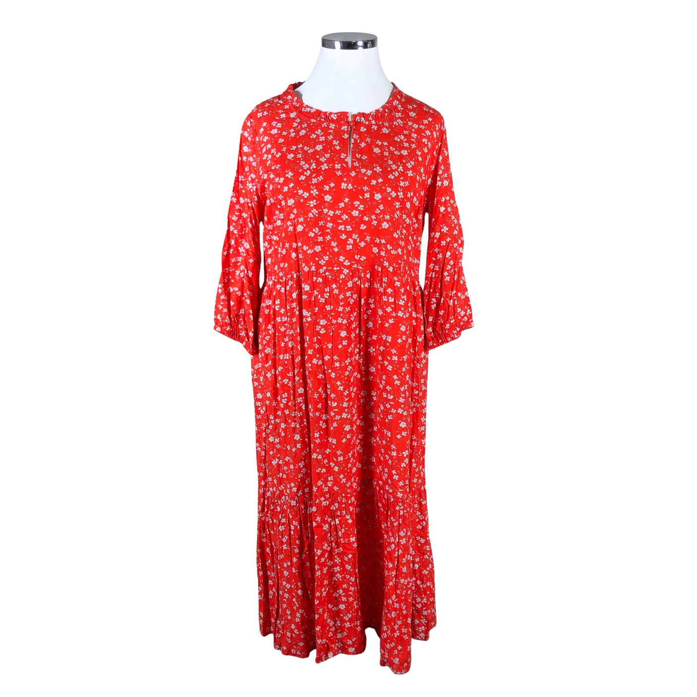 Unisex Cream - Schiffon dress, size 42 - Red (1)