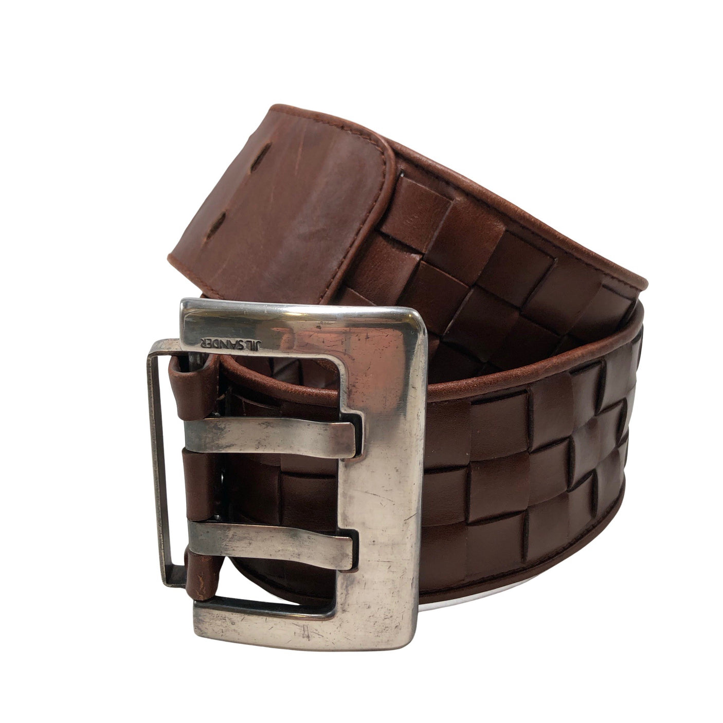 Unisex Jil Sander - Leather belt, size Ei kokoa - Brown (1)