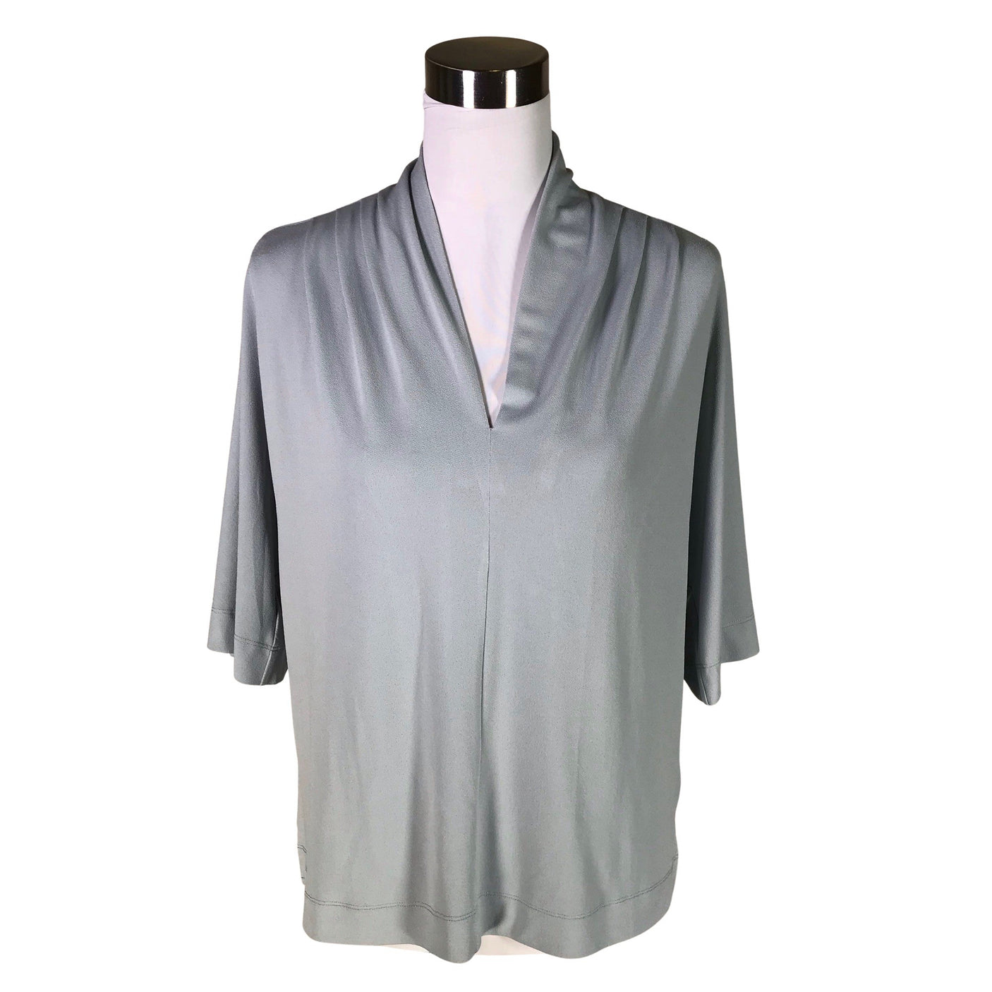 Unisex by Malene Birger - Short-sleeved blouse, size 36 - Green (1)