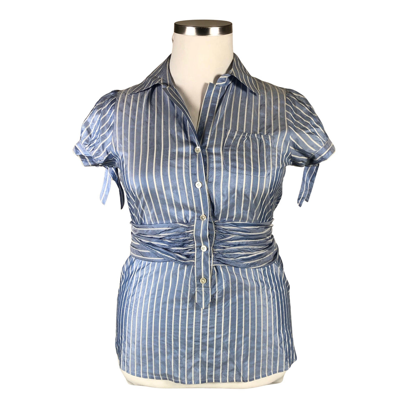 Unisex Sand - Short-sleeved blouse, size 42 - Light blue (1)