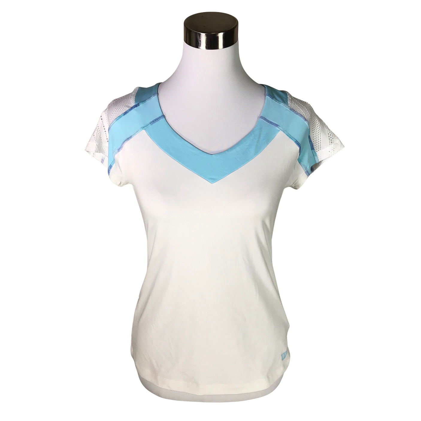 Unisex Wilson - Sports shirt, short sleeve, size 36 - White (1)