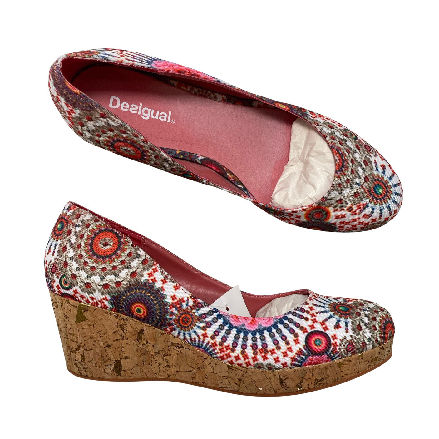 Unisex Desigual - Wedge heel shoes, size 40 - Red (1)