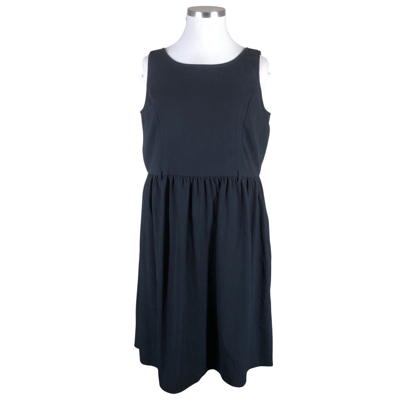 Unisex Zizzi - Schiffon dress, size 44 - Blue (1)