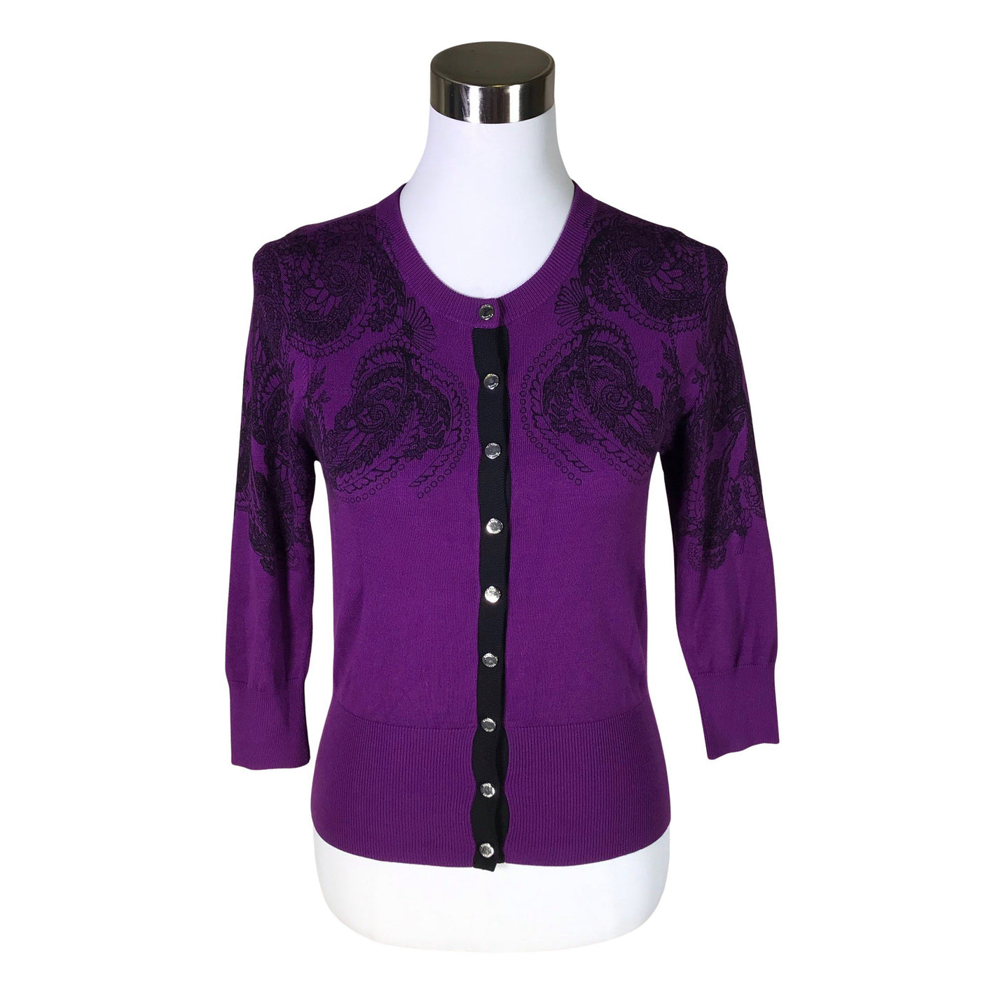 Unisex Karen Millen - Cardigan, size 38 - Violet (1)