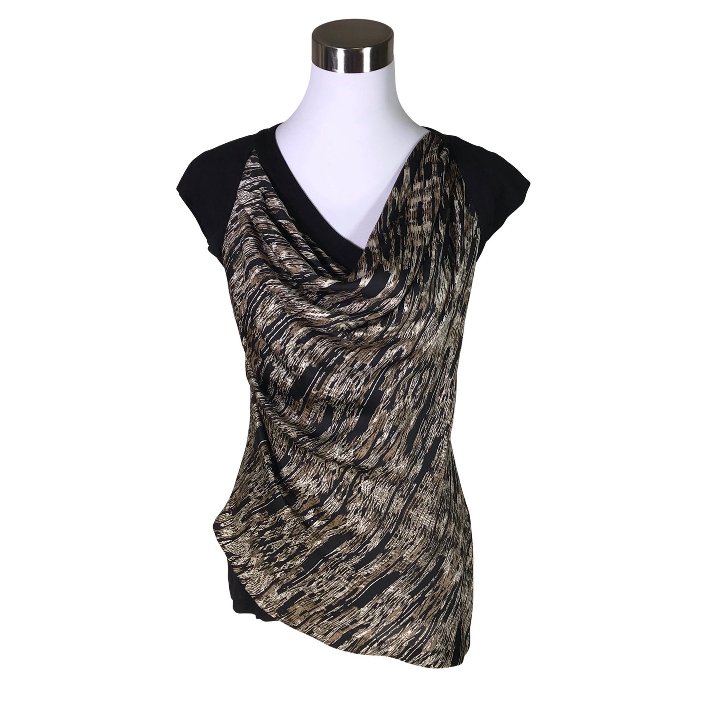 Unisex Karen Millen - Short-sleeved blouse, size 38 - Black (1)