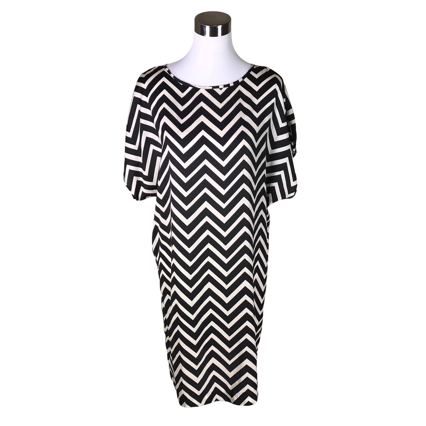 Unisex Lindex - Schiffon dress, size 36 - Black (1)
