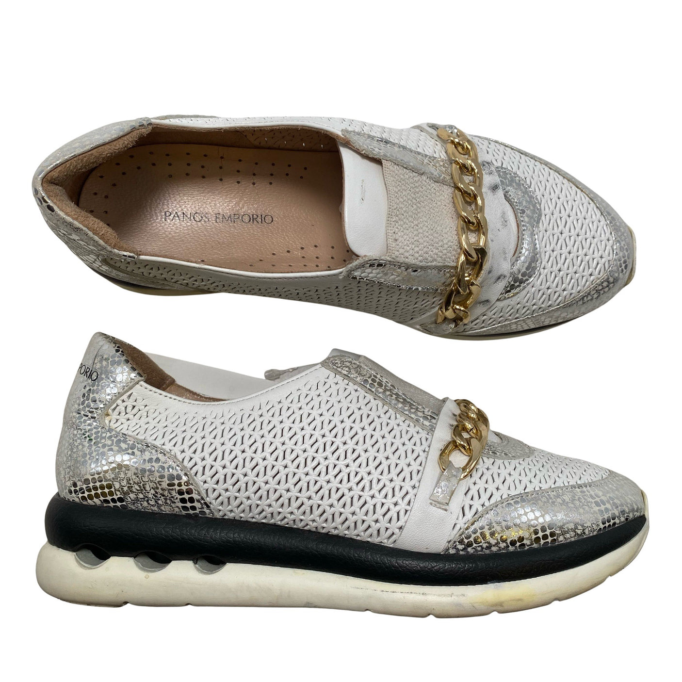 Unisex Panos Emporio - Loafers, size 36 - Silver (1)