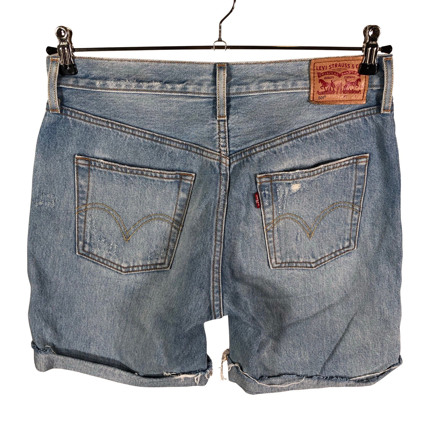 Unisex Levi's - Denim shorts, size W28 - Light blue (2)