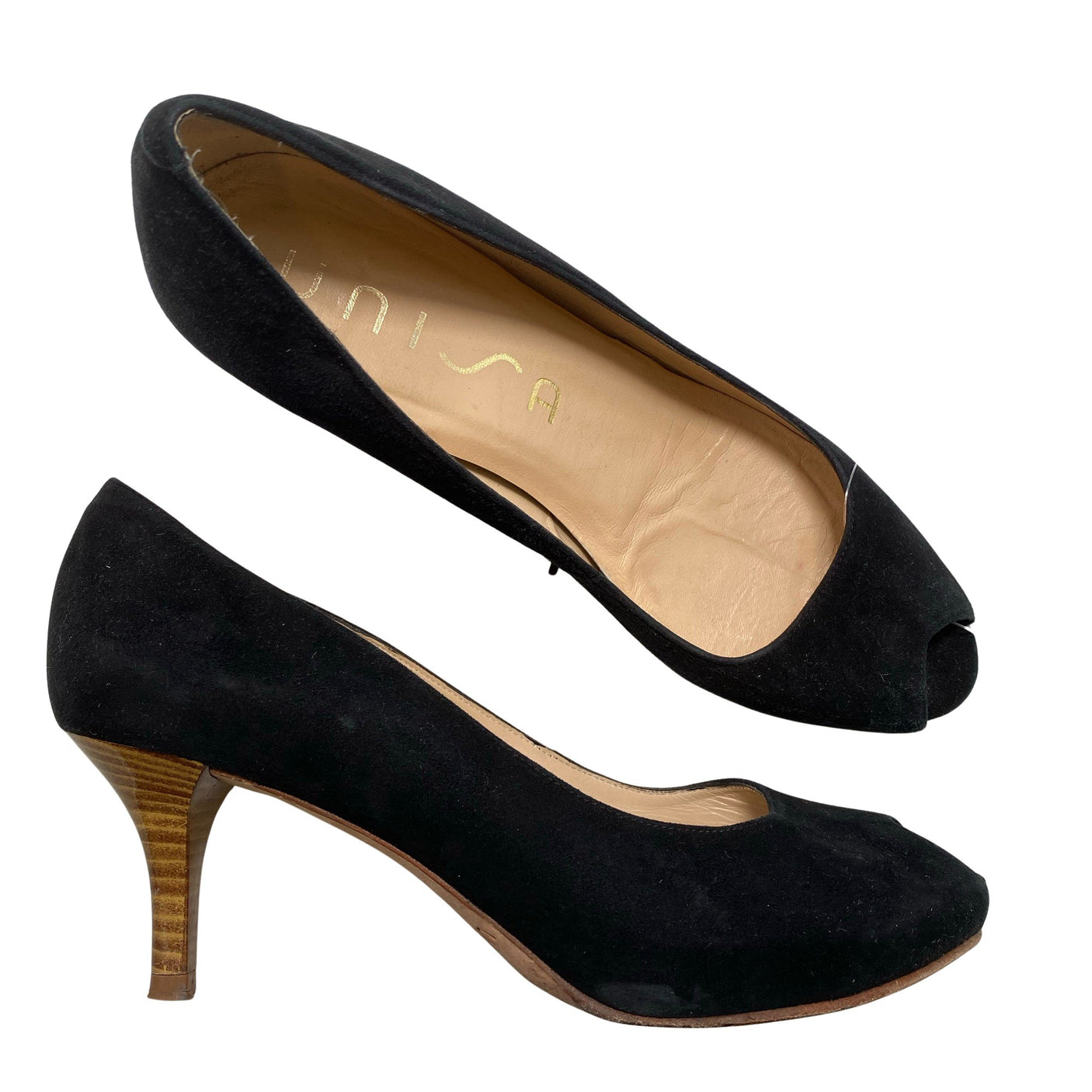 Unisex Unisa - Open toe high heel shoes, size 40 - Black (1)