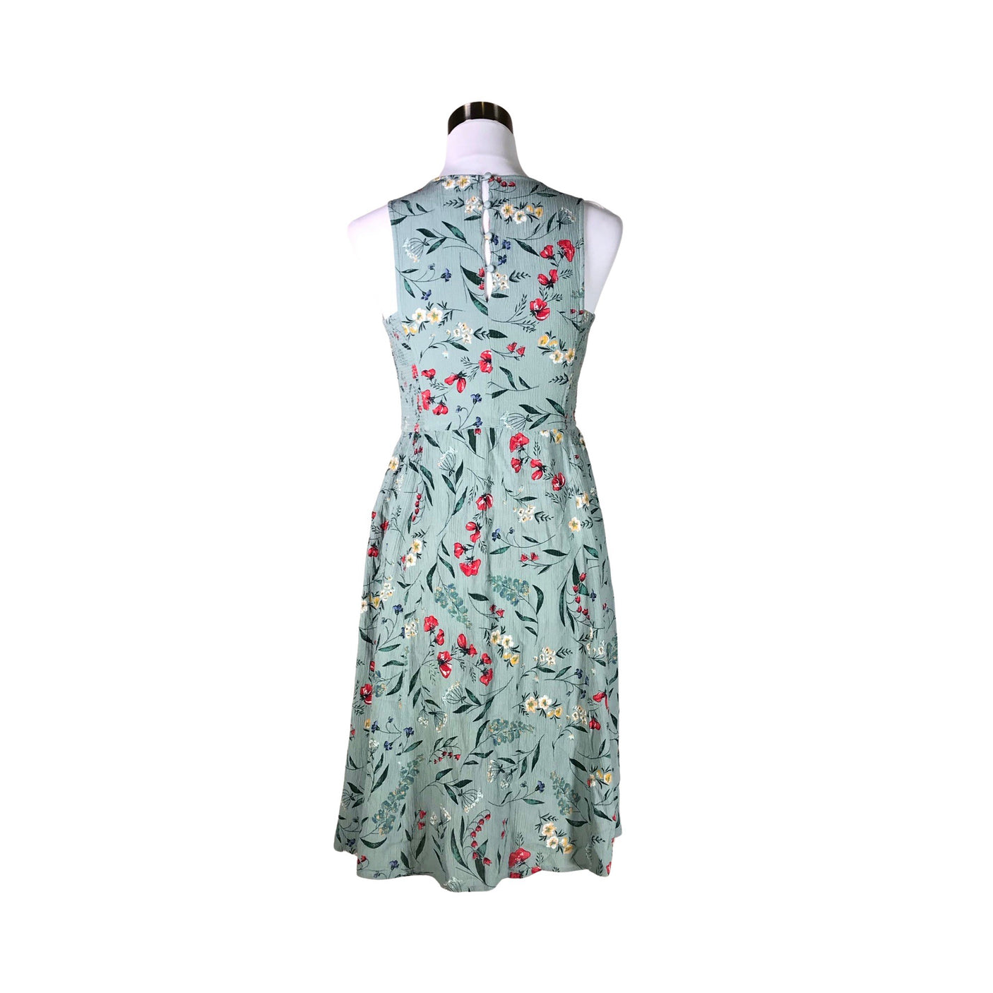 Unisex Fatface - Schiffon dress, size 40 - Green (2)