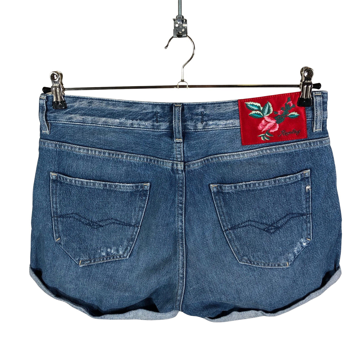 Unisex Replay - Denim shorts, size W28 - Blue (2)