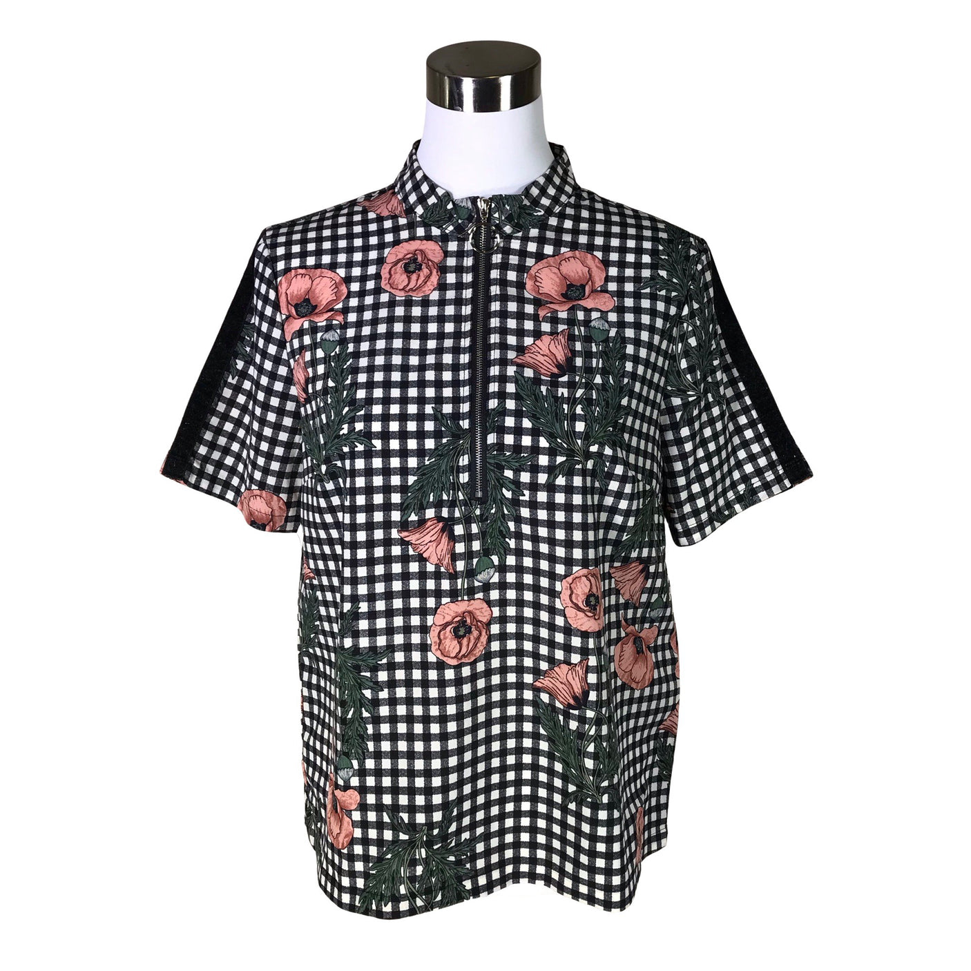 Unisex Fransa - Short-sleeved blouse, size 36 - Black (1)