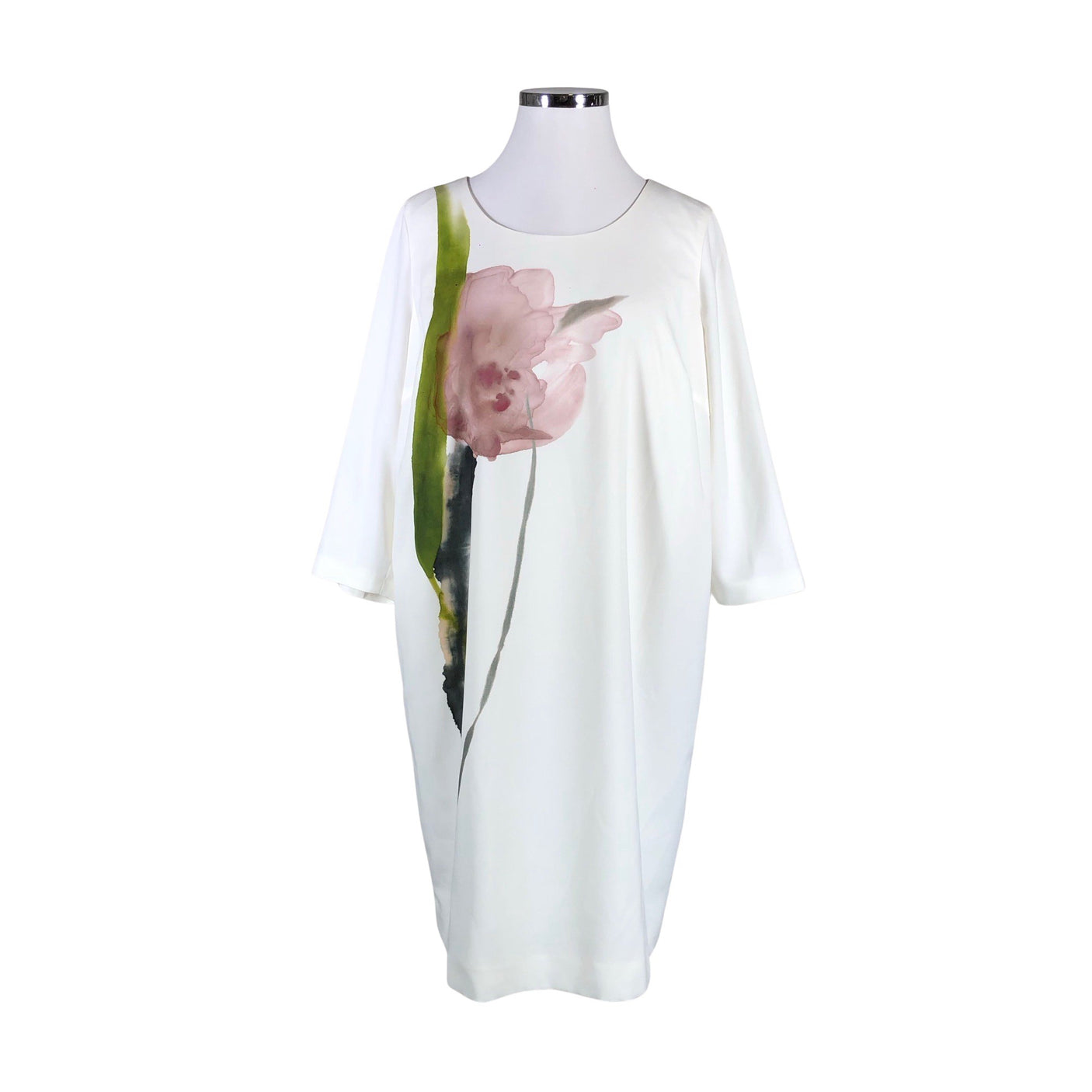 Unisex Marina Rinaldi - Dress, size 44 - White (1)