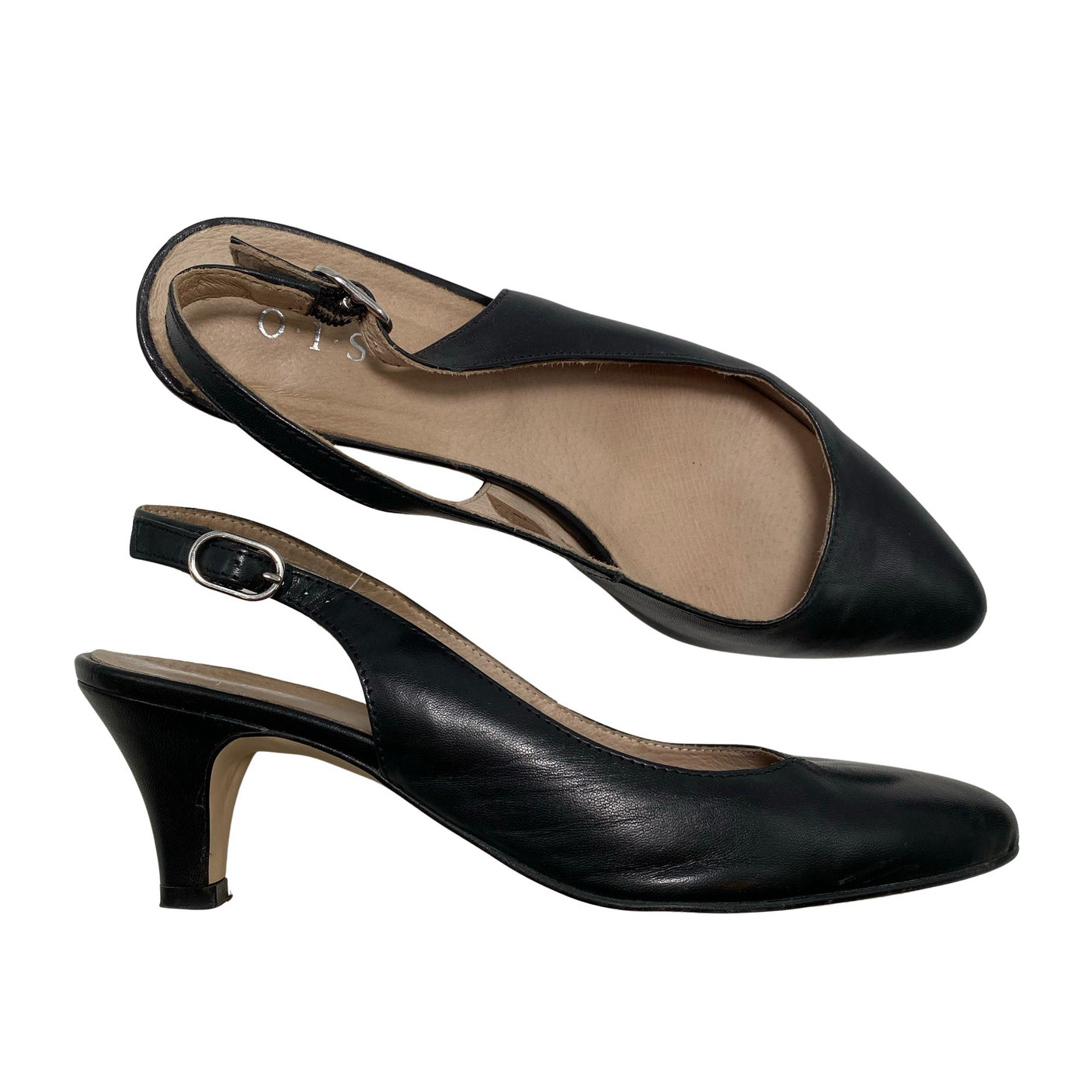 Unisex O.I.S - Heeled sandals, size 37 - Black (1)
