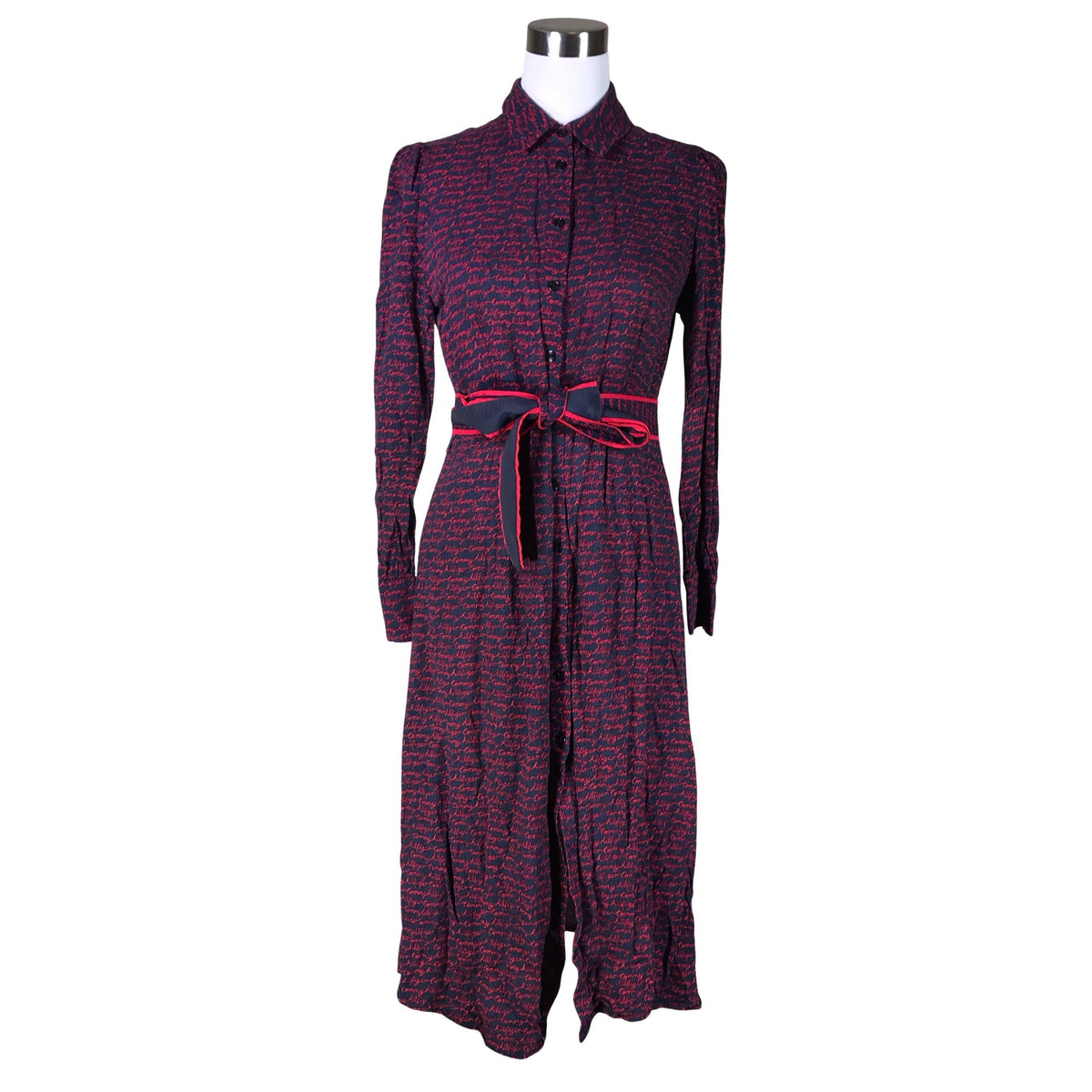 Unisex Tommy Hilfiger - Schiffon dress, size 40 - Gray (1)