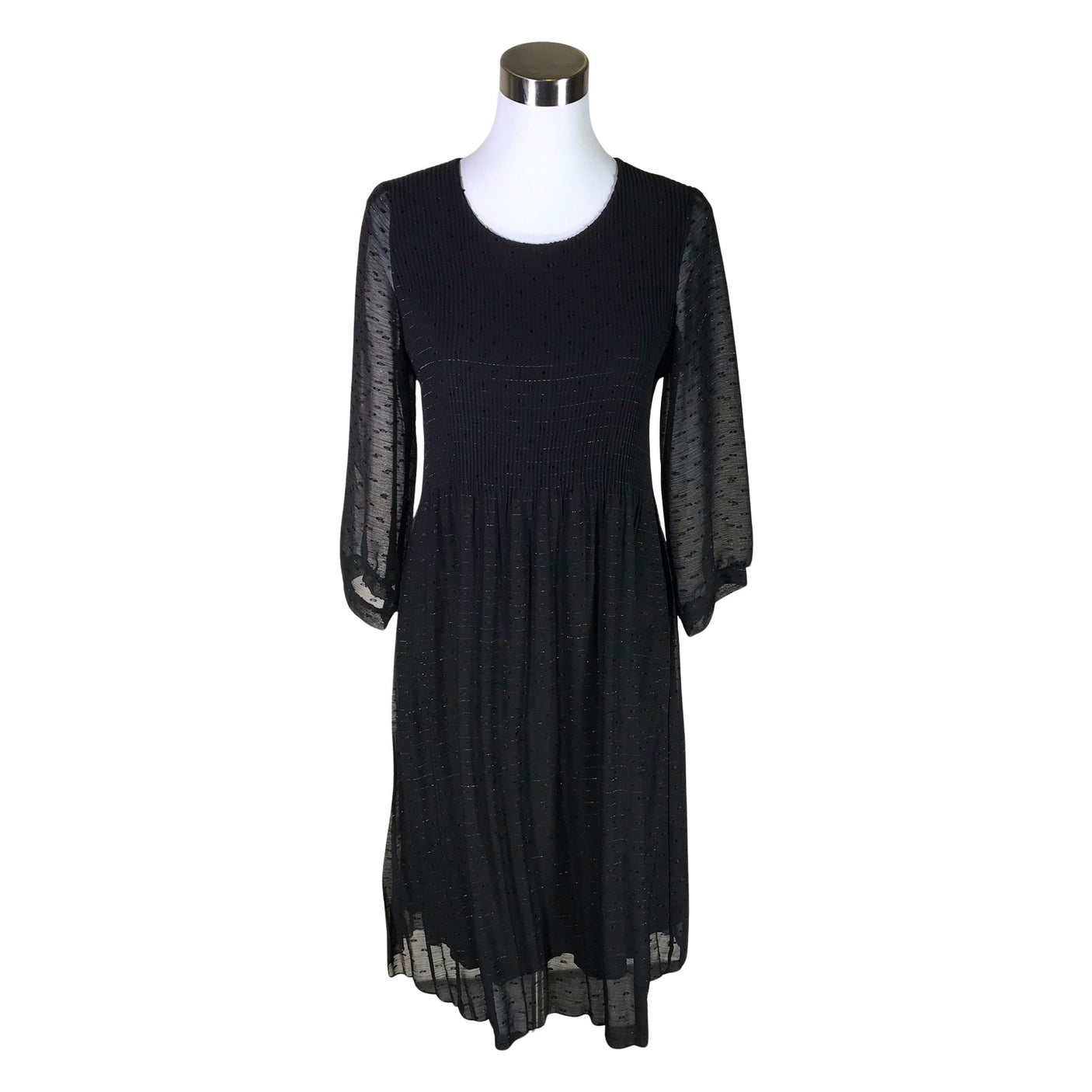 Unisex 2-Biz - Schiffon dress, size 38 - Black (1)