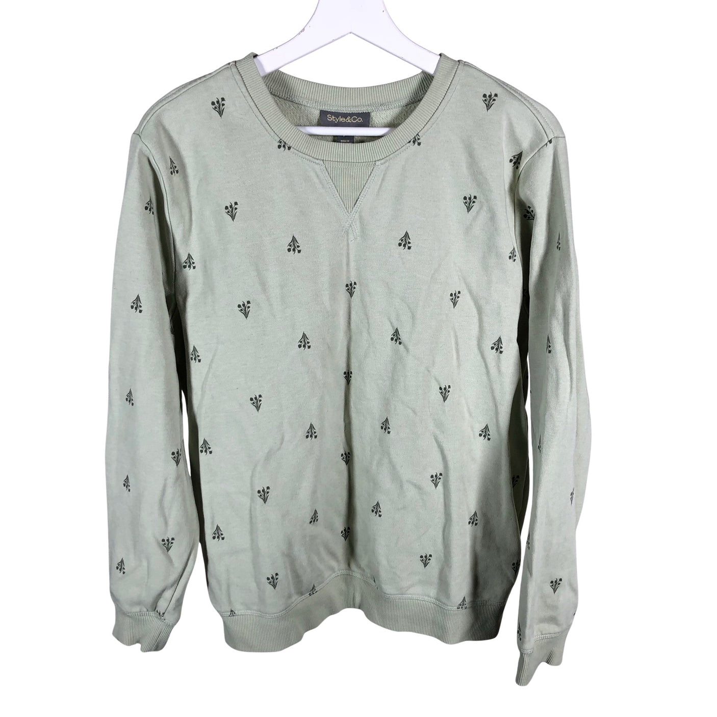 Unisex Style & Co - Sweatshirt, size 38 - Green (1)