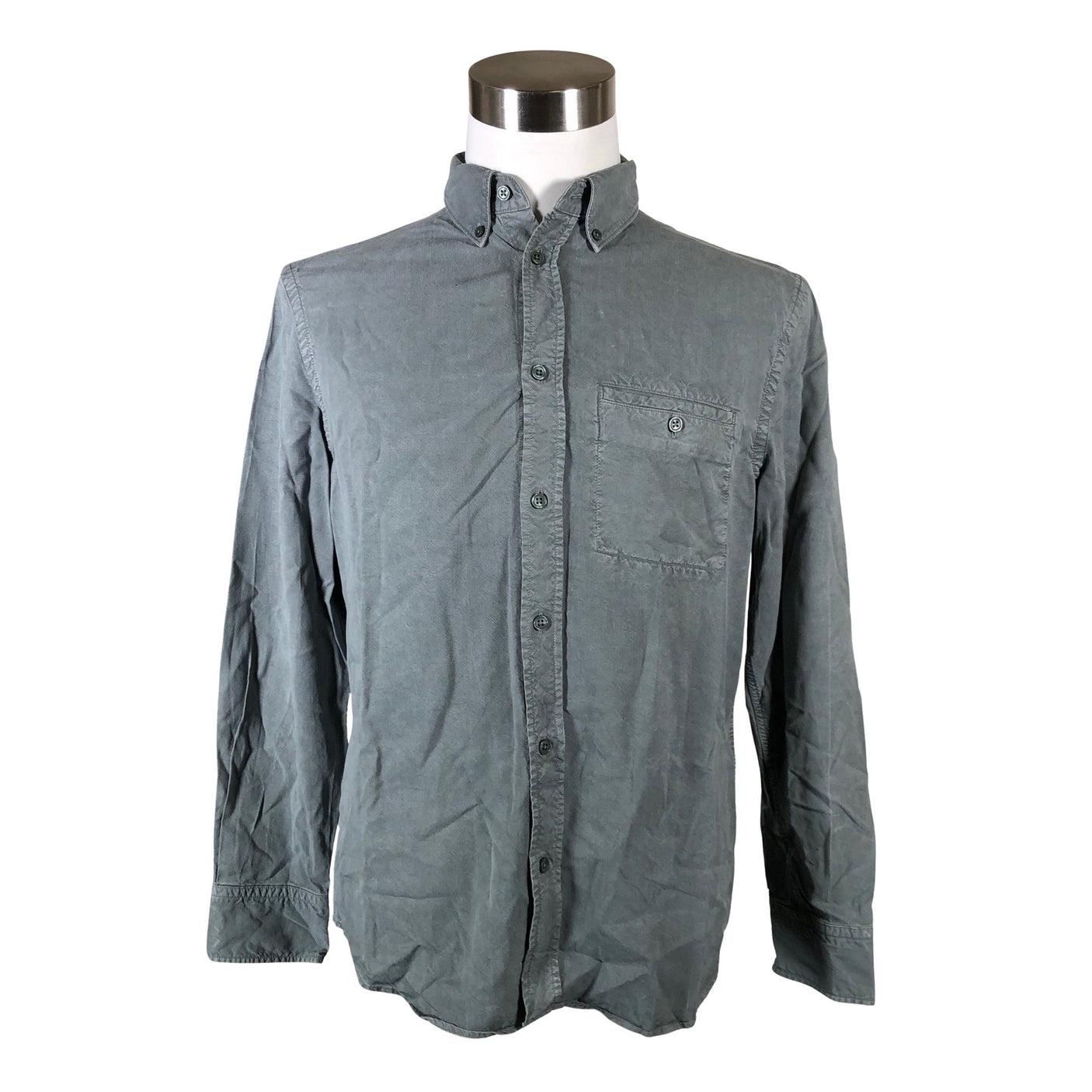 Unisex Filippa K. - Collared shirt, size M - Gray (1)