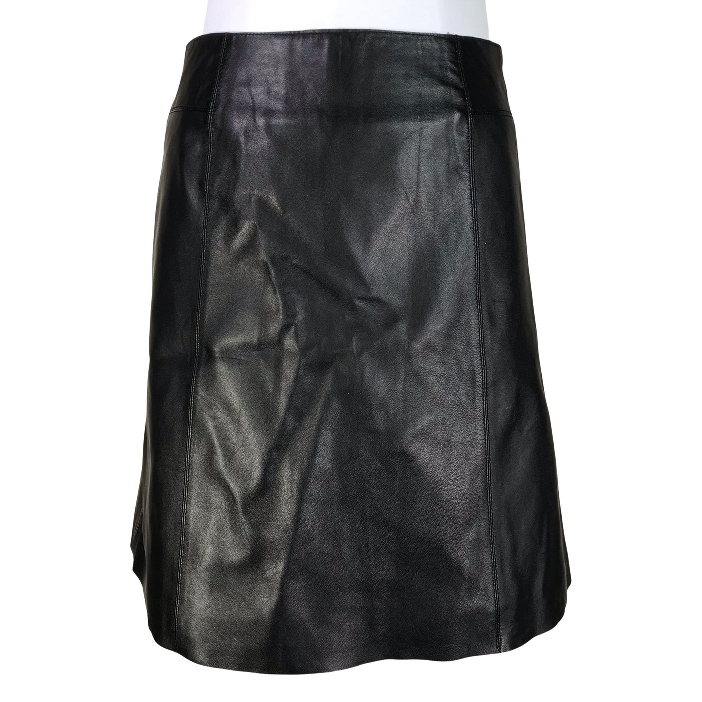 Unisex Selected - Leather skirt, size 38 - Black (1)