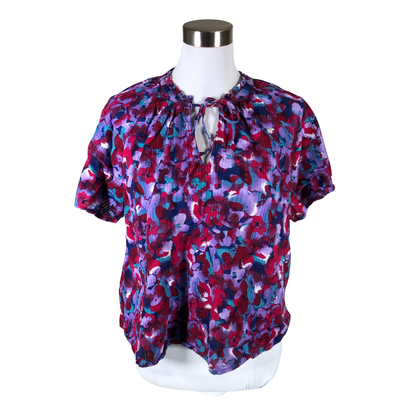 Unisex Esprit - Short-sleeved blouse, size 40 - Violet (1)