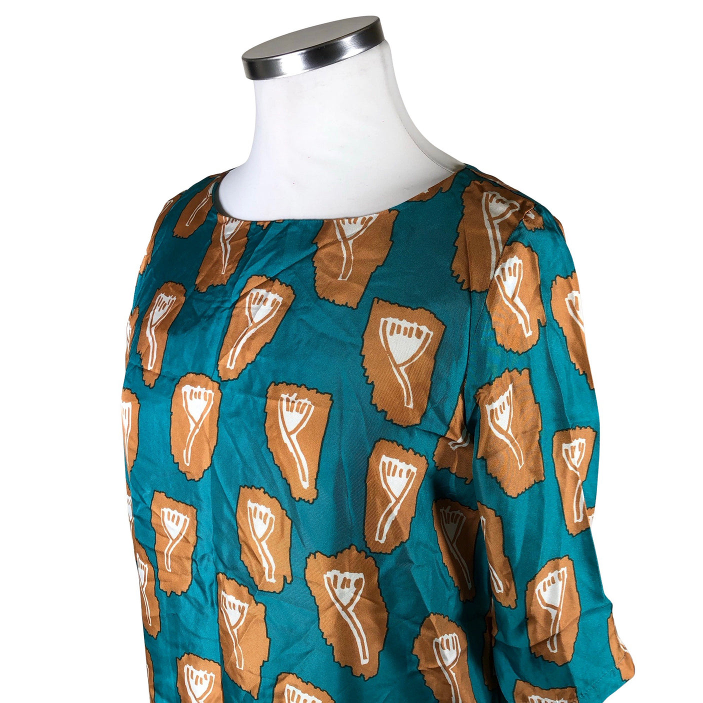 Unisex Samuji - Schiffon dress, size 42 - Green (2)