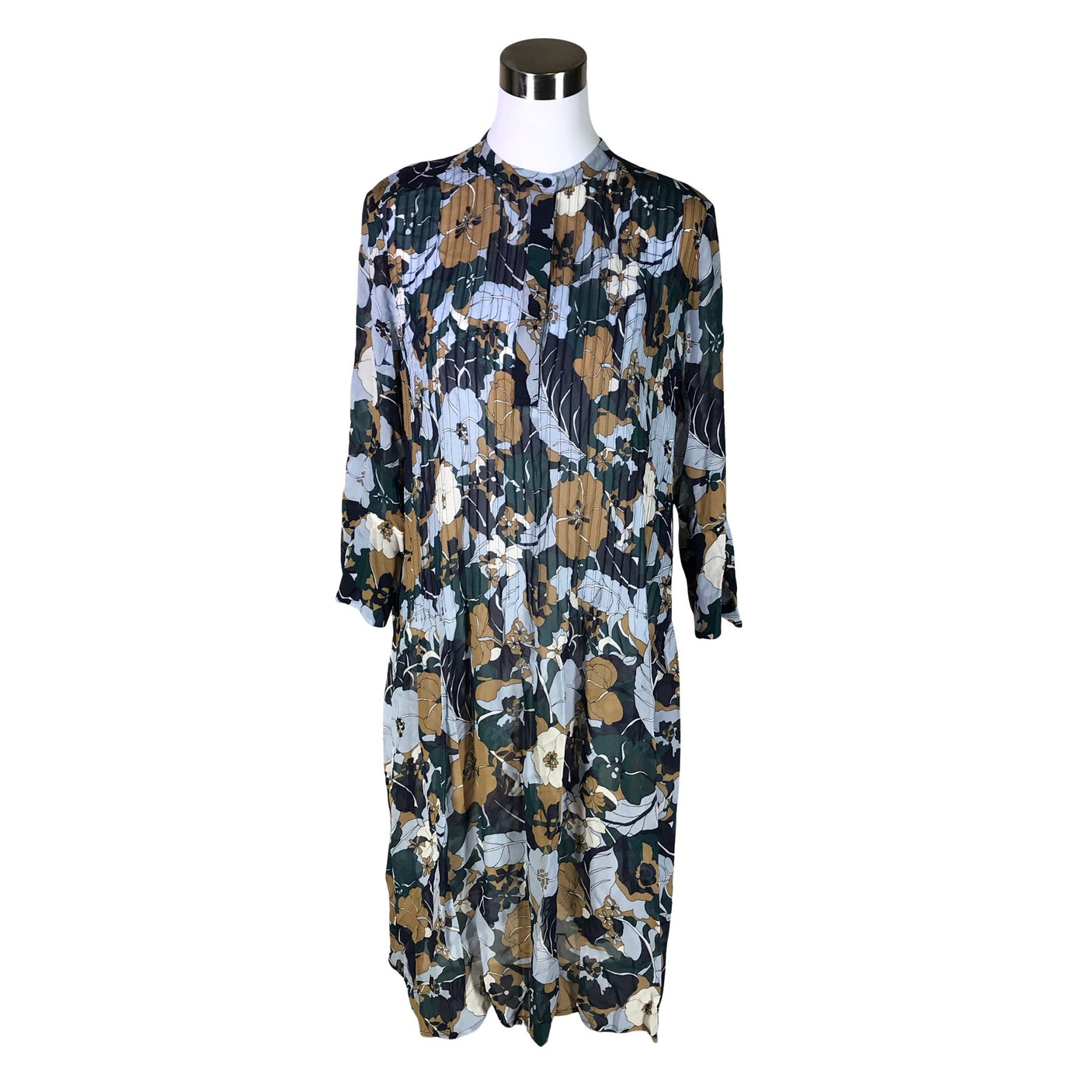 Unisex Samsoe&Samsoe - Schiffon dress, size 40 - Blue (1)