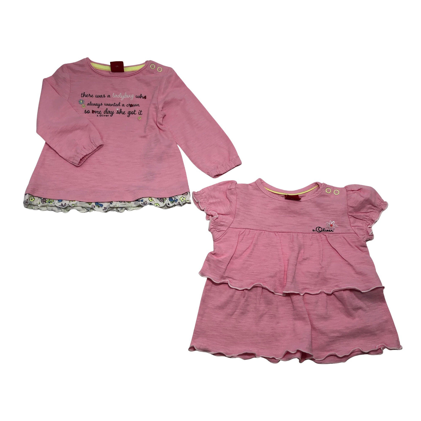 Unisex s.Oliver - Tricot shirt, size 62 - 68 - Light pink (1)