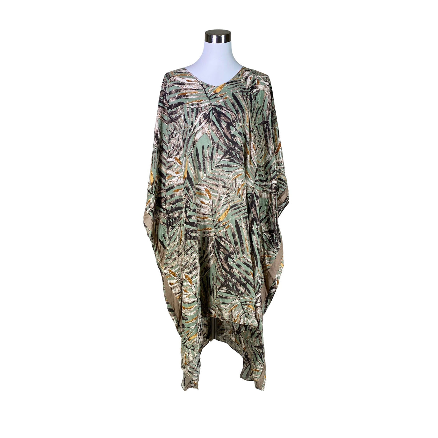 Unisex Bohéme - Schiffon dress, size 38 - Green (1)