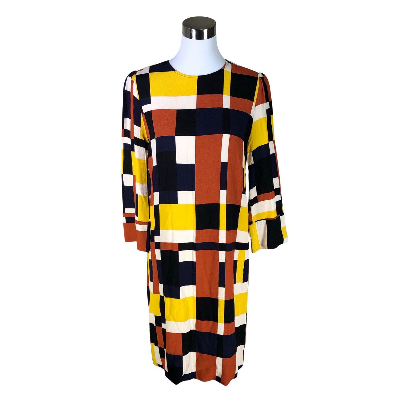 Unisex Selected - Schiffon dress, size 36 - Brown (1)