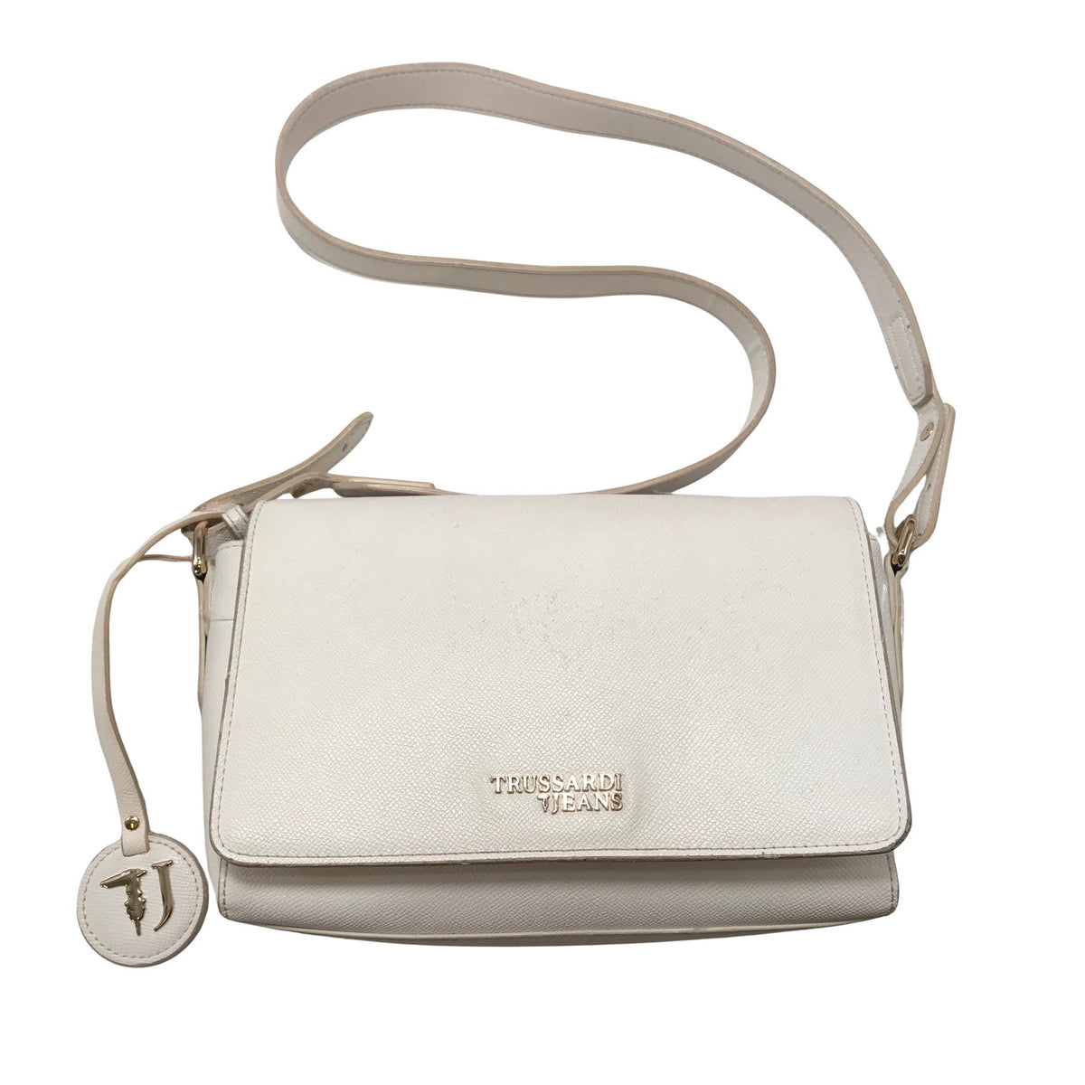 Unisex Trussardi Jeans - Shoulder bag, size Midi - White (1)