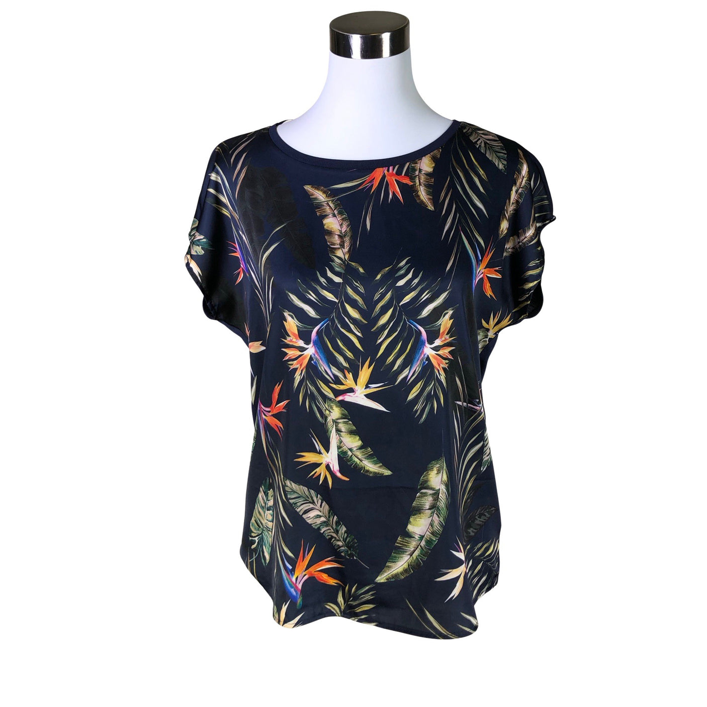 Unisex Esprit - Short-sleeved blouse, size 36 - Blue (1)