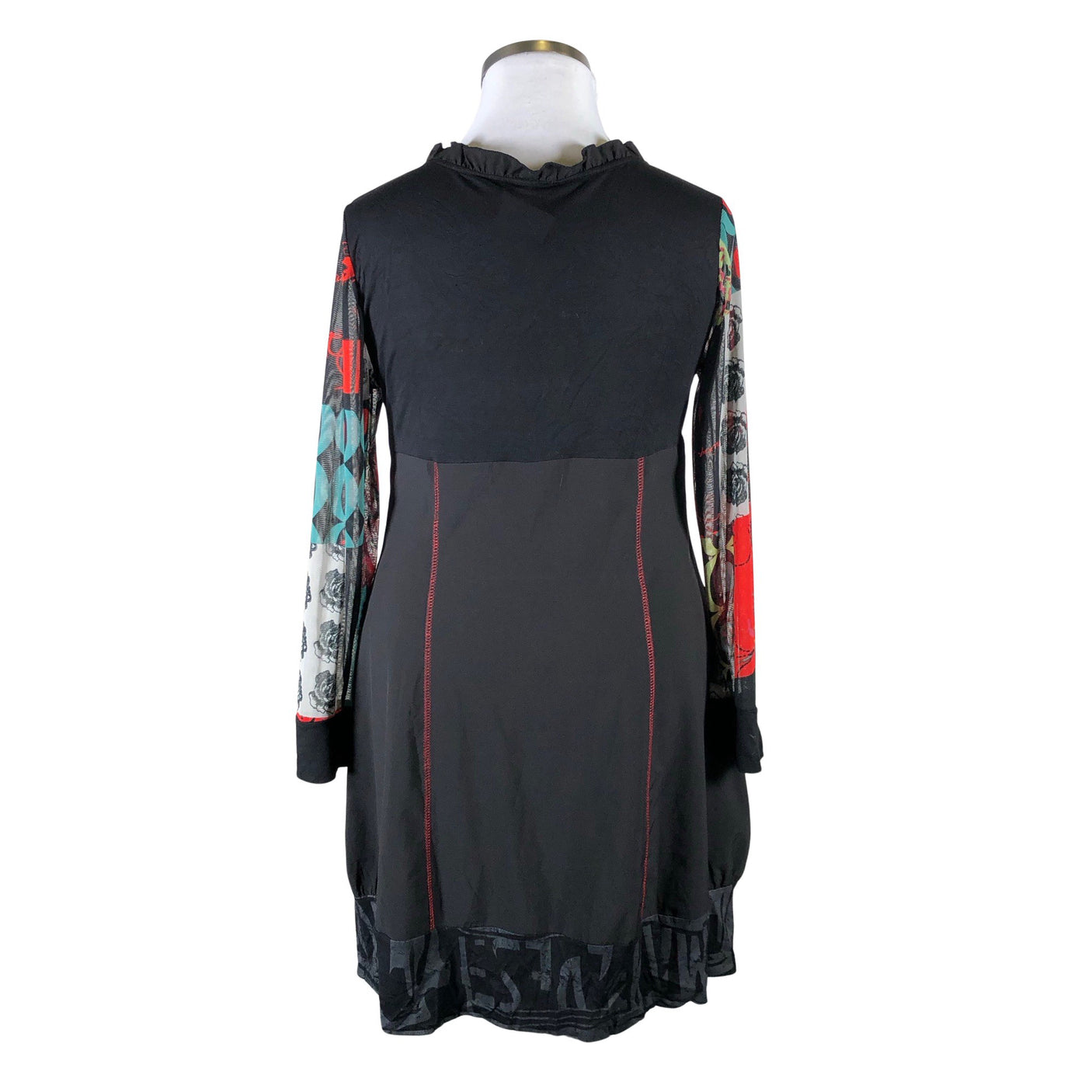 Unisex Glamz - Tricot dress, size 46 - Red (2)
