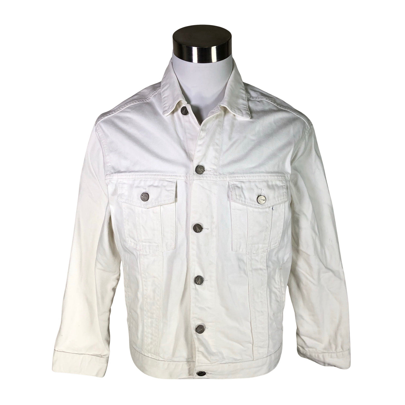 Unisex Mennace - Denim jacket, size S - White (1)