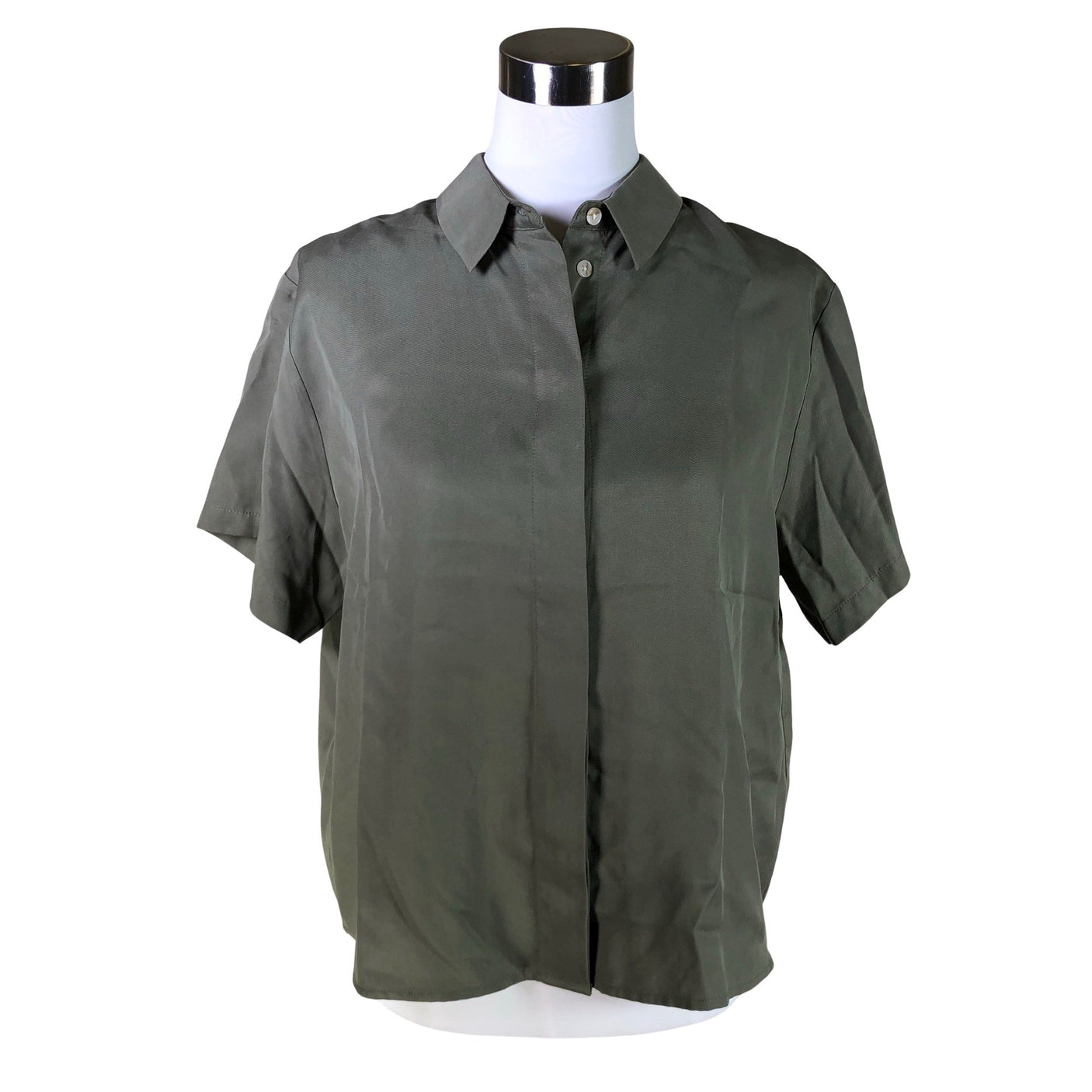 Unisex Samsoe&Samsoe - Short-sleeved blouse, size 38 - Green (1)