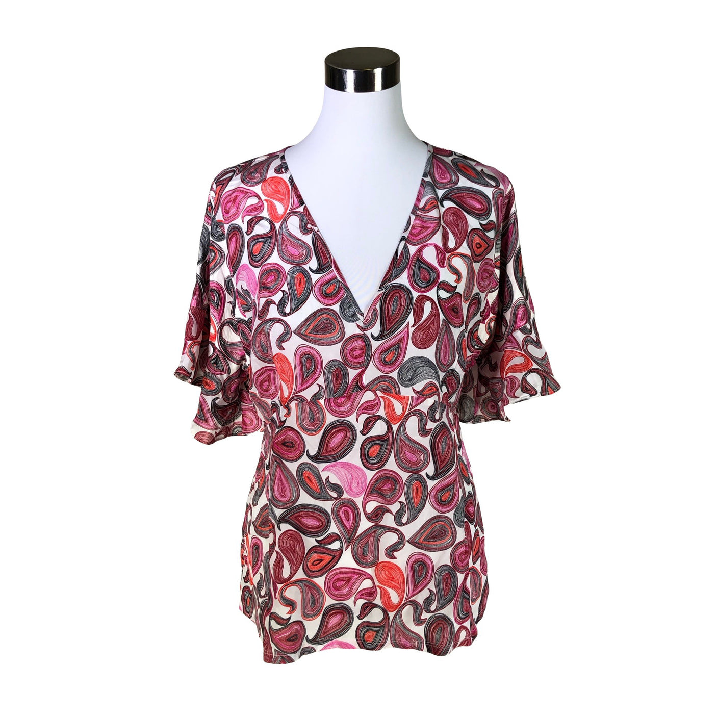 Unisex Max&Co - Short-sleeved blouse, size 40 - White (1)