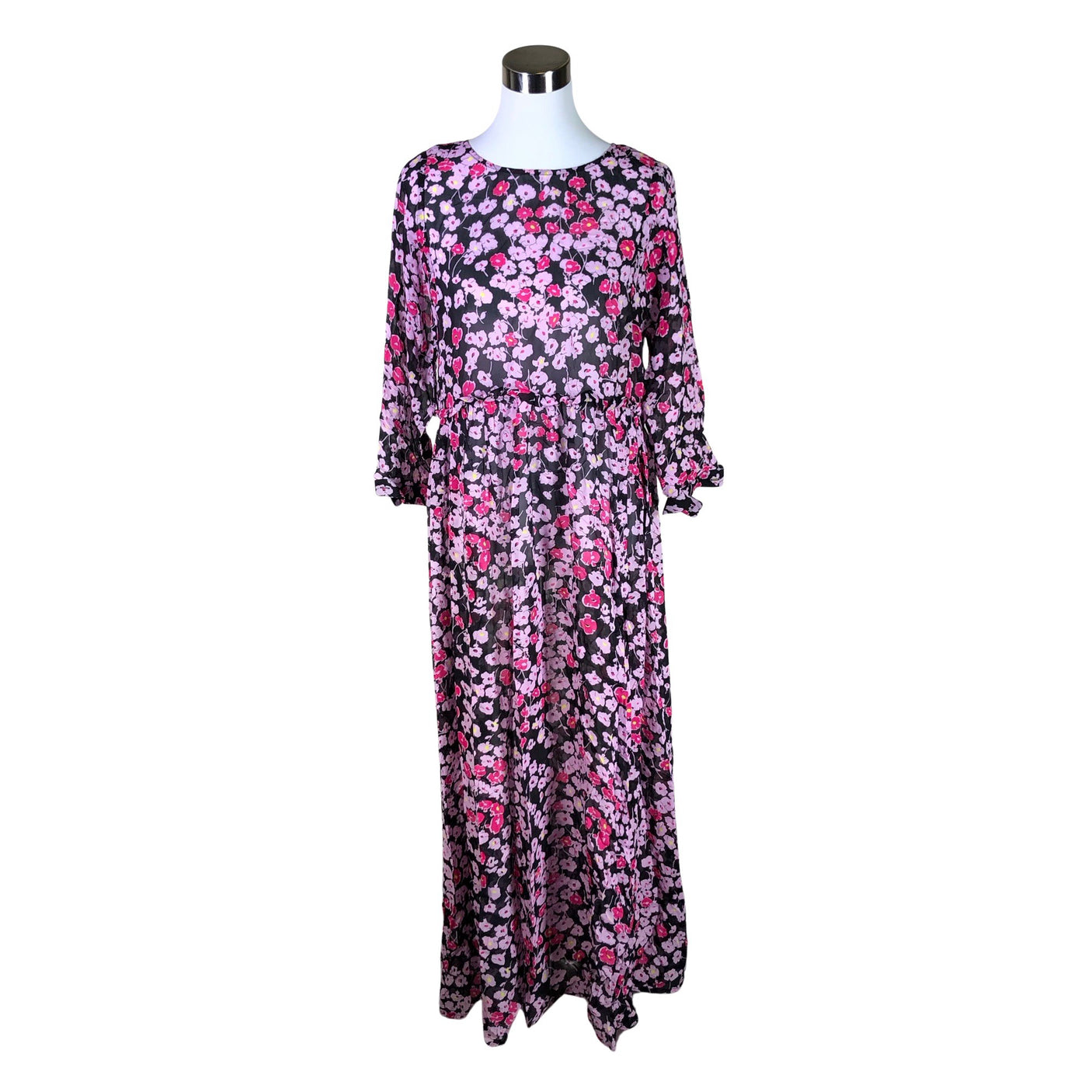 Unisex Selected - Maxi dress, size 38 - Black (1)