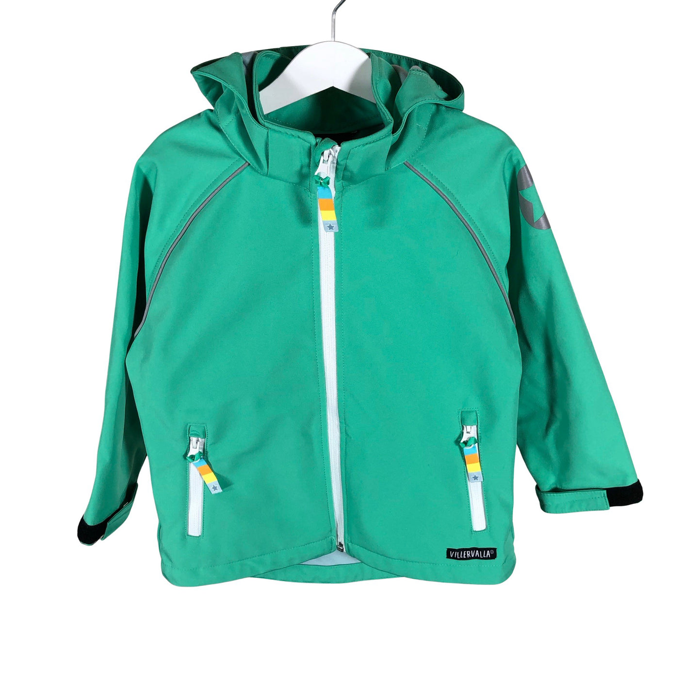 Unisex Villervalla - Soft shell jacket, size 104 - 110 - Green (1)