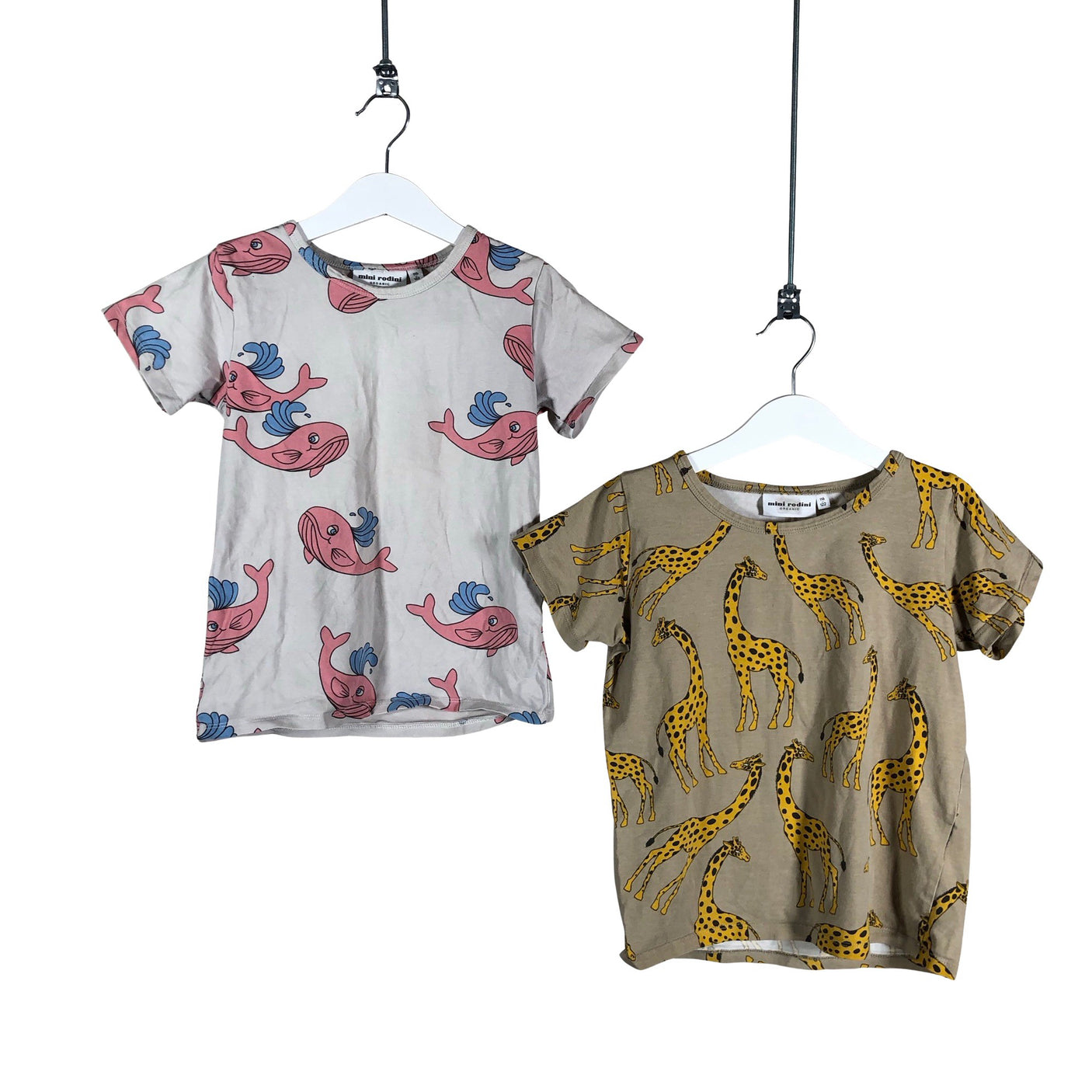 Unisex Mini Rodini - T-shirt, size 116 - 122 - Beige (1)