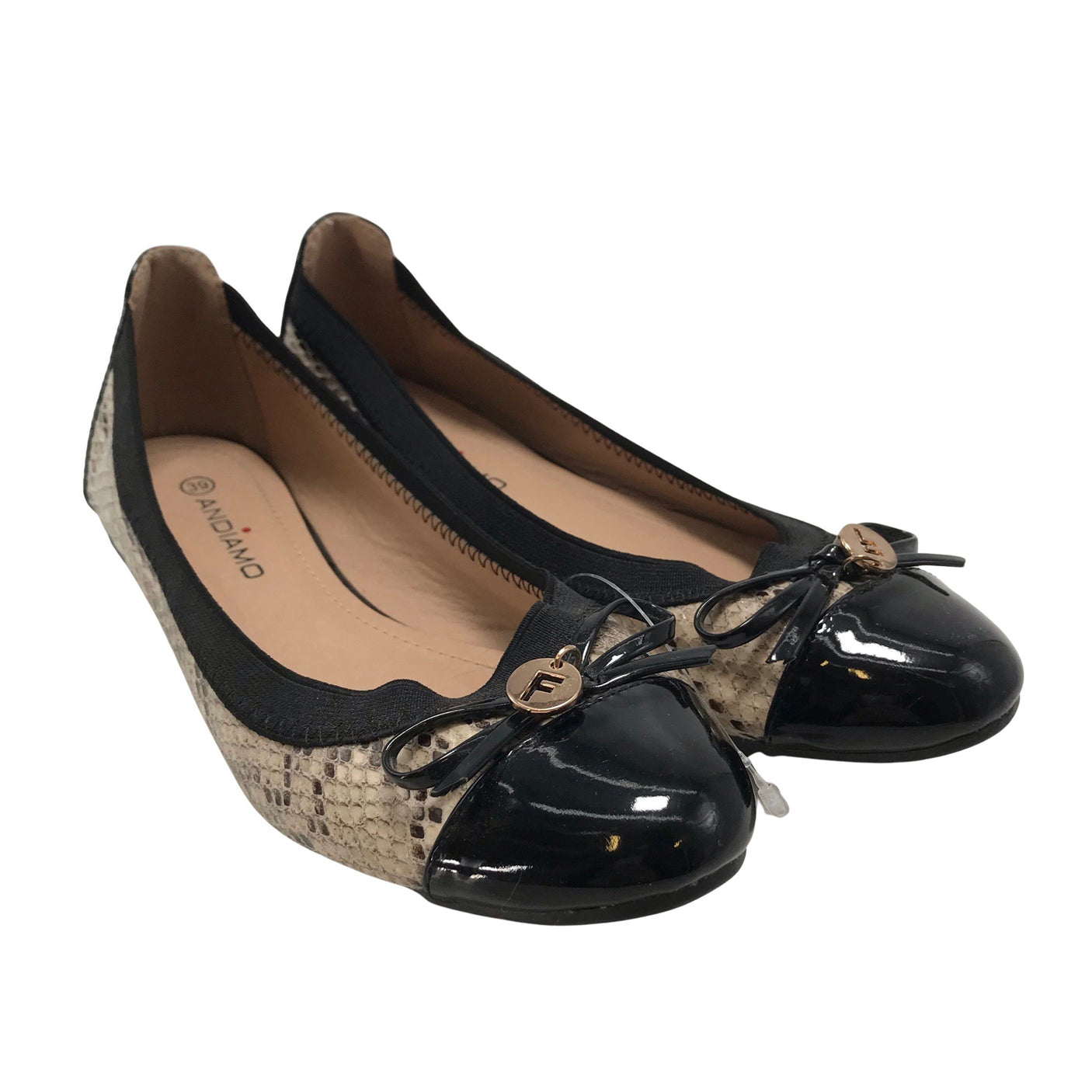 Unisex Andiamo - Ballerinas, size 39 - Beige (2)