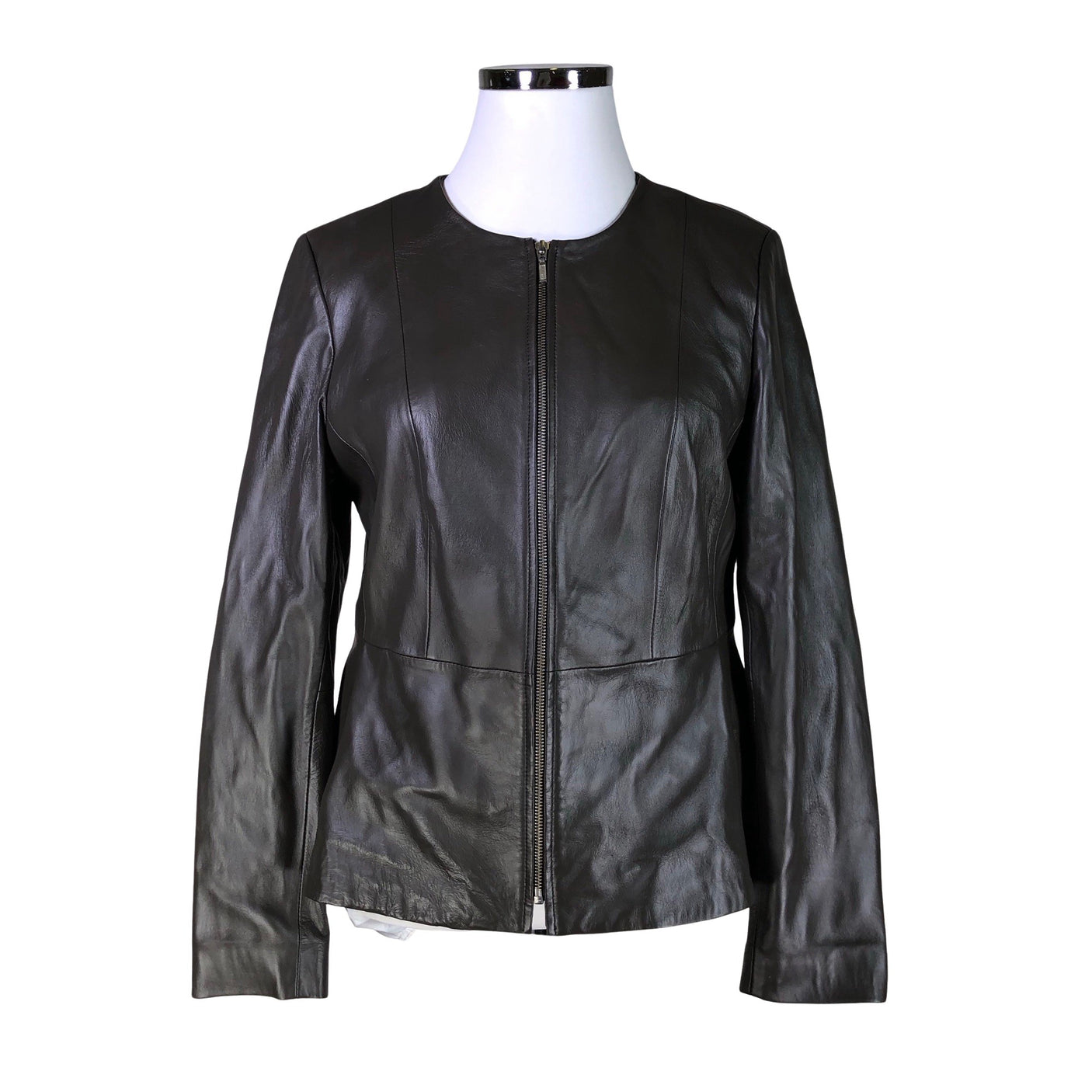 Unisex Global - Leather jacket, size 44 - Brown (1)